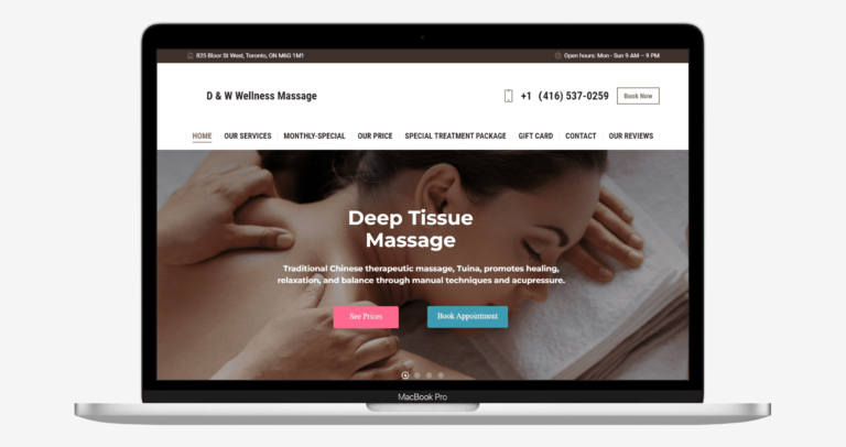 Toronto-Massage-Studio-Web-Design