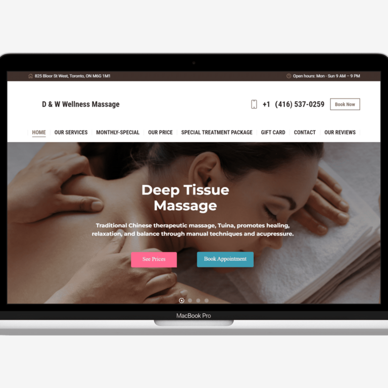 Toronto-Massage-Studio-Web-Design
