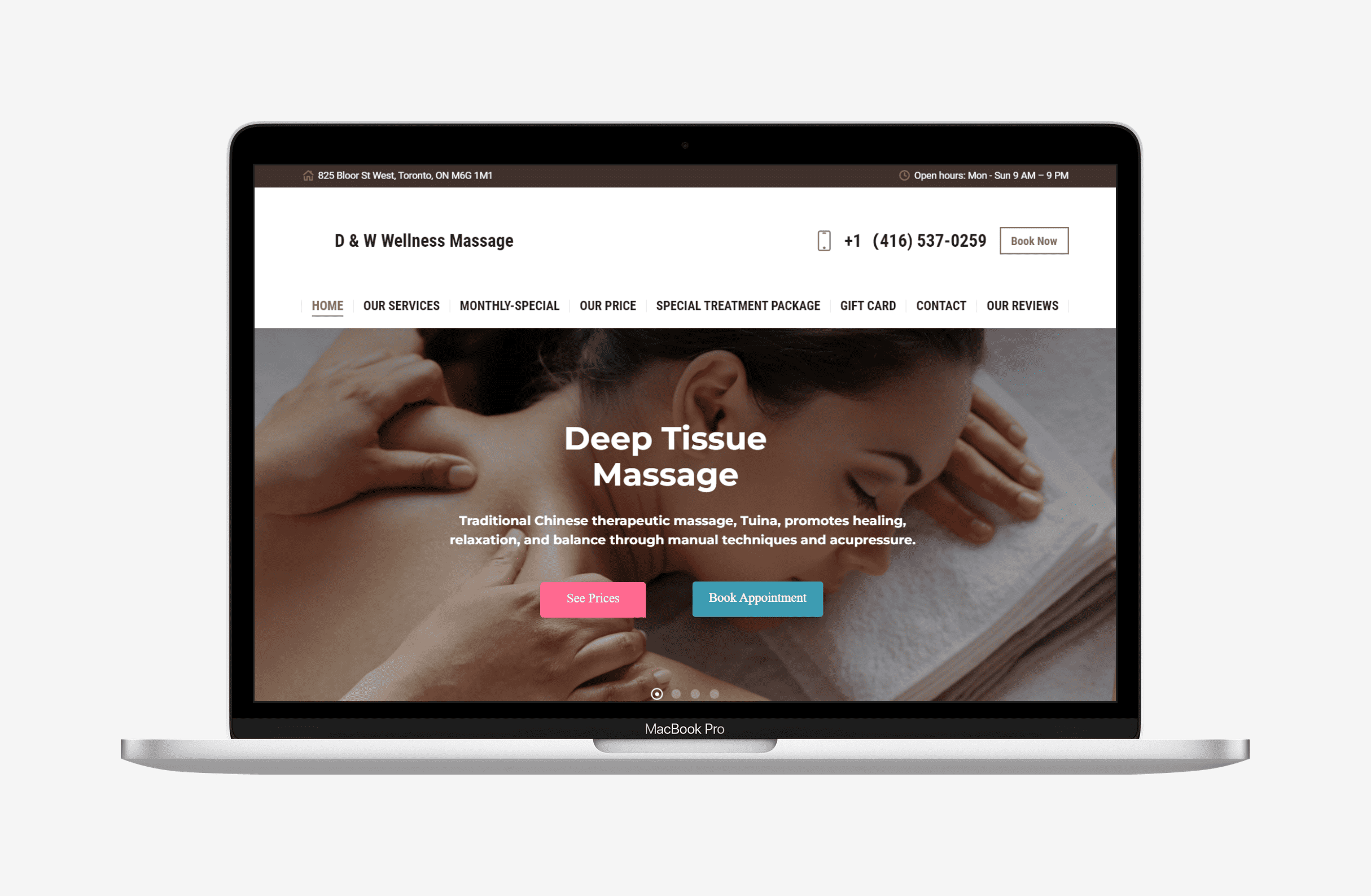 Toronto-Massage-Studio-Web-Design